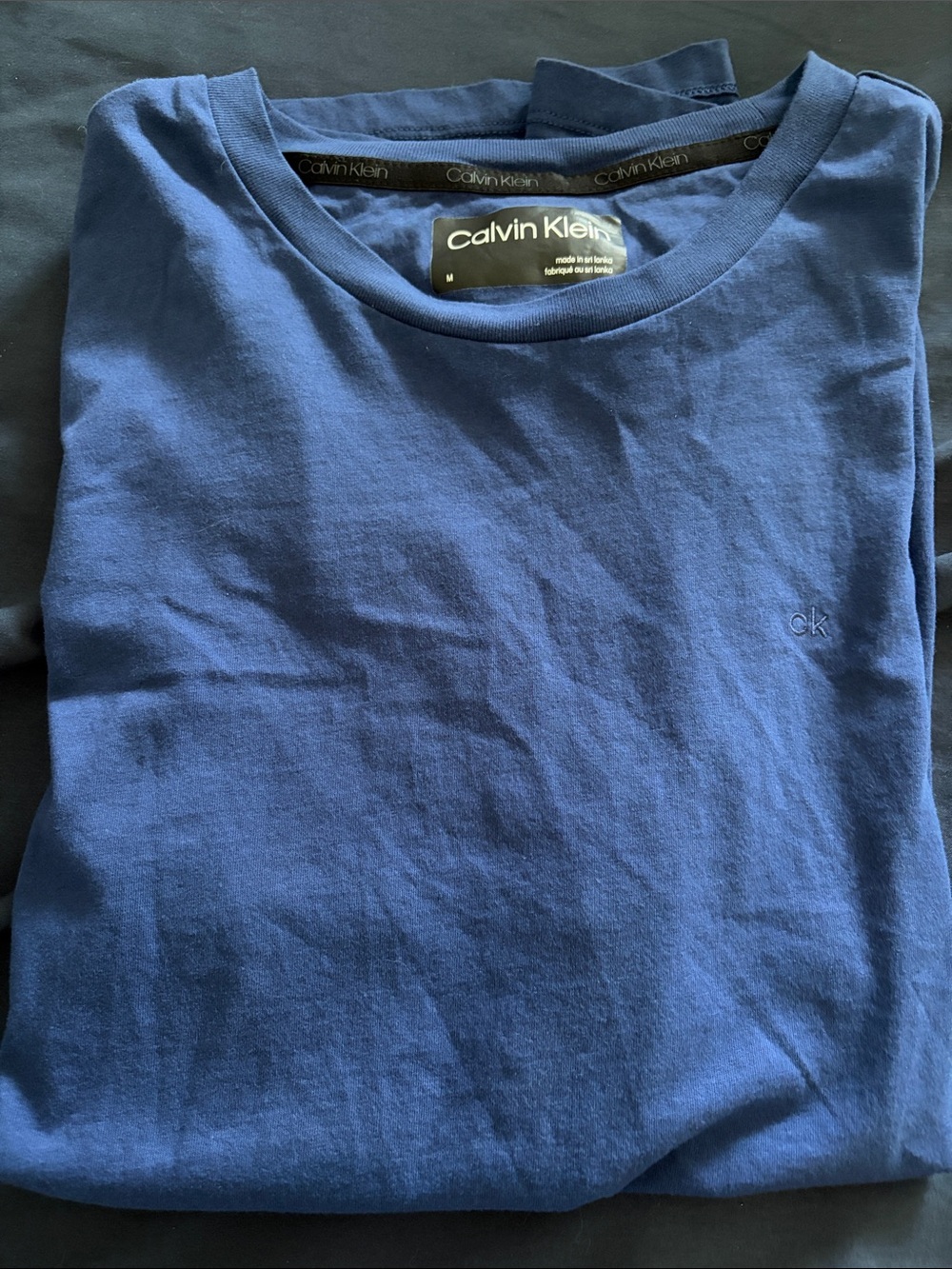 Calvin Klein Men’s Short-Sleeve Crew T-Shirt - Navy Blue